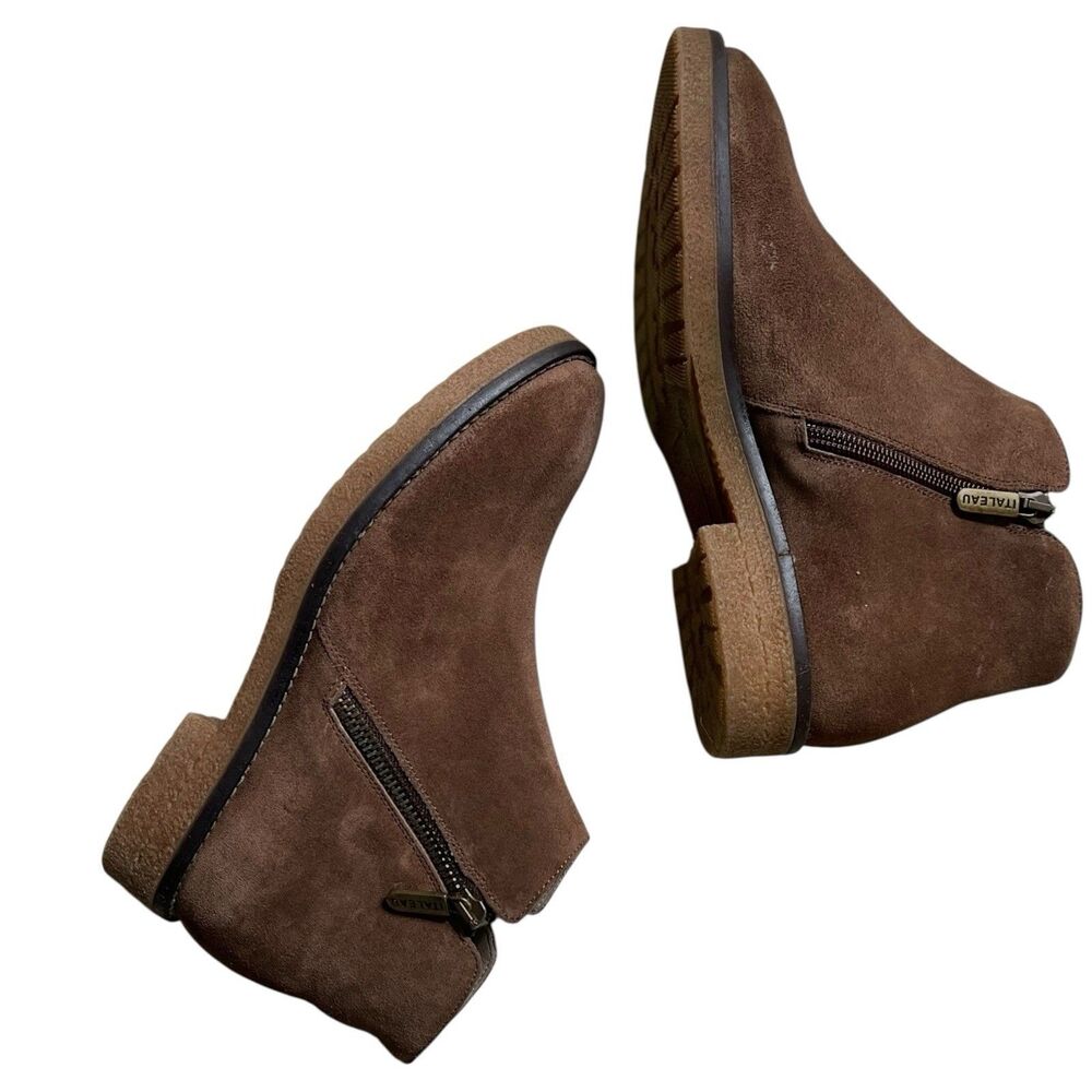 ITALEAU Foliana Women’s Suede Waterproof Side-Zip Ankle Boots Sz. 6 – MSRP $399